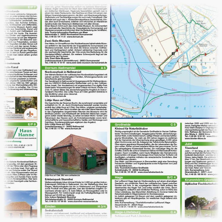 Produktbild: Ostfriesische Nordseek&uuml;ste, Westlicher Teil 1:50 000
