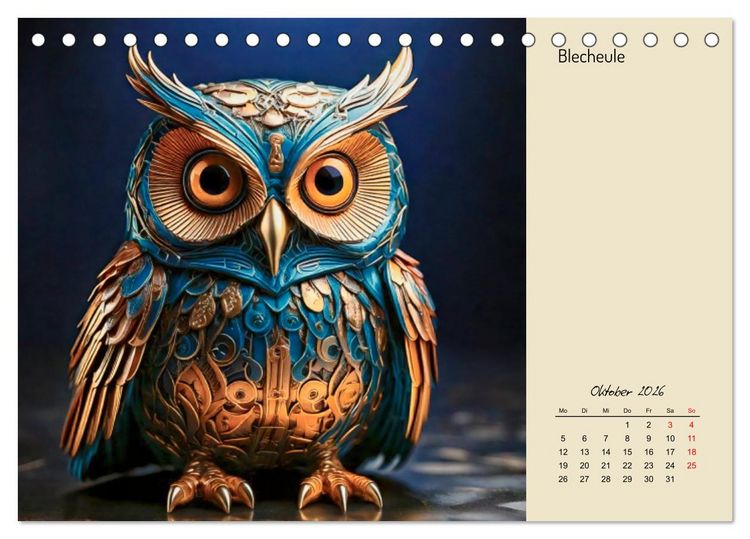 Produktbild: Vogelwelt, lustig, bunt und verspielt (Tischkalender 2026 DIN A5 quer), CALVENDO Monatskalender