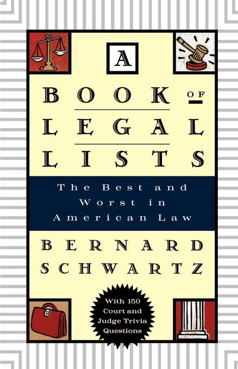 Produktbild: A Book of Legal Lists