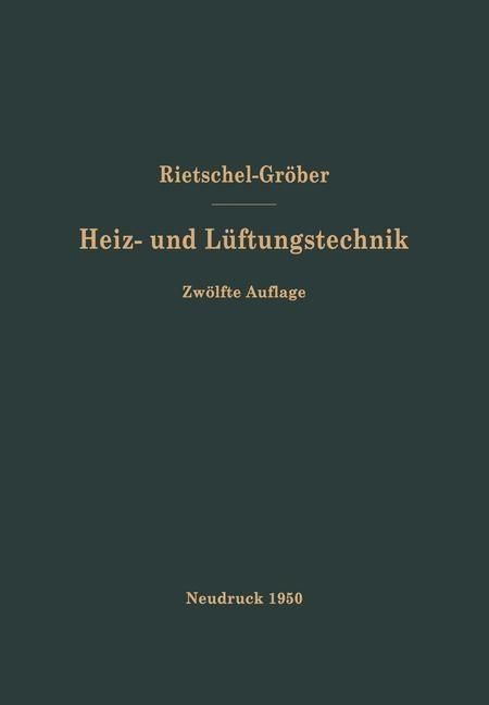 Produktbild: H. Rietschels Lehrbuch der Heiz- und L&uuml;ftungstechnik
