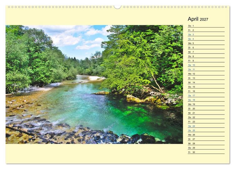 Produktbild: Slowenien - Impressionen eines Naturjuwels (Wandkalender 2027 DIN A2 quer), CALVENDO Monatskalender