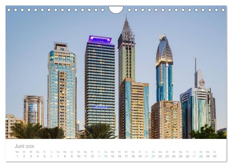 Produktbild: Dubai Architektur 2026 (Wandkalender 2026 DIN A4 quer), CALVENDO Monatskalender