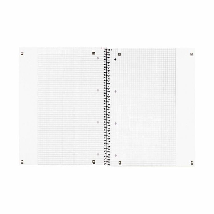 OXFORD Collegeblock A4+ 80 Blatt, kariert mit weißem Rand rechts, 90 g/m², 4fach gelocht