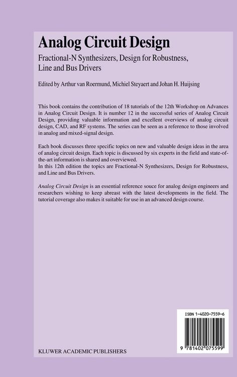 Produktbild: Analog Circuit Design