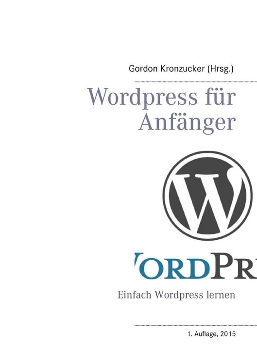 Produktbild: Wordpress f&uuml;r Anf&auml;nger