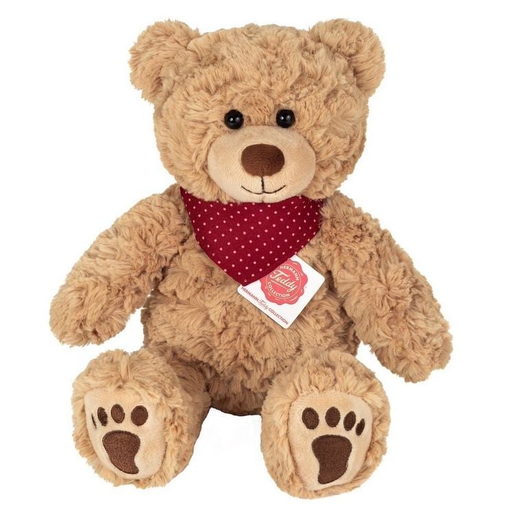 Produktbild: Teddy Hermann 913276 - Teddy Curtis mit Halstuch, 30 cm, Pl&uuml;sch
