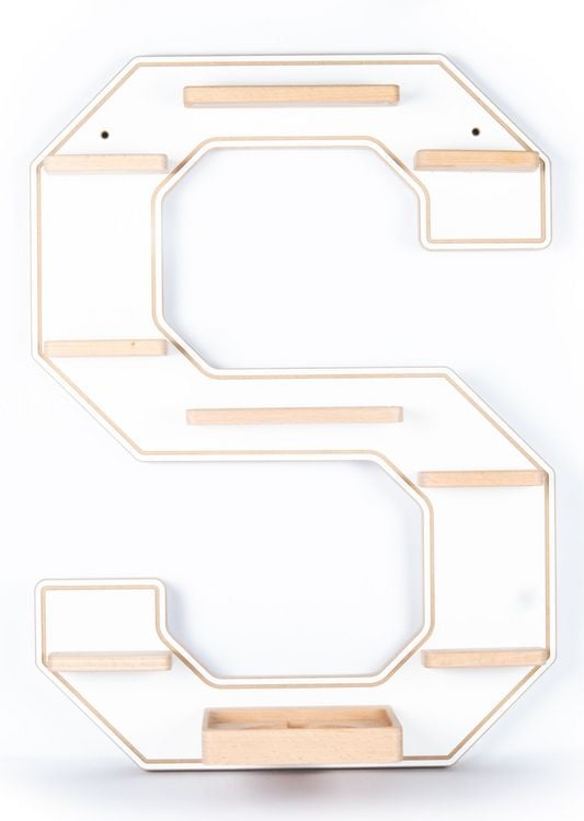 Produktbild: Wandregal  "Buchstabe S" f&uuml;r Toniebox