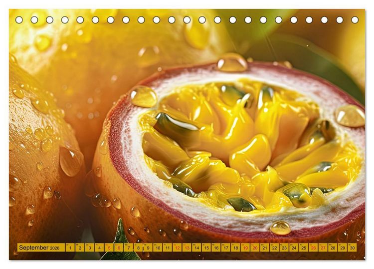 Produktbild: GELB - Gem&uuml;se und Obst - Sonnengereift (Tischkalender 2026 DIN A5 quer), CALVENDO Monatskalender
