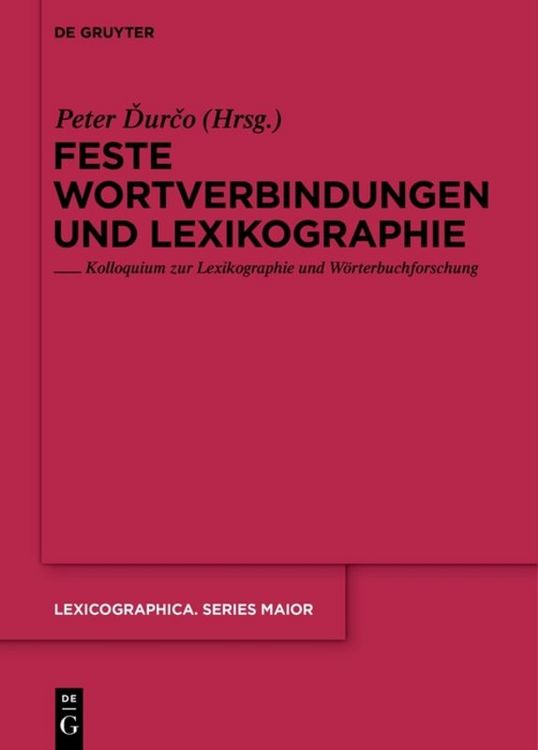 Produktbild: Feste Wortverbindungen und Lexikographie