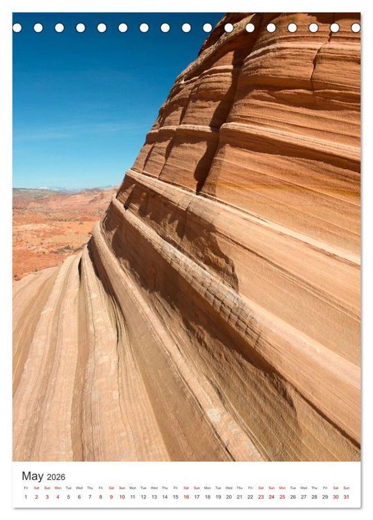 Produktbild: Paria Canyon The Wave (Desk Calendar 2026 DIN A5 portrait), CALVENDO 12 Month DeskCalendar