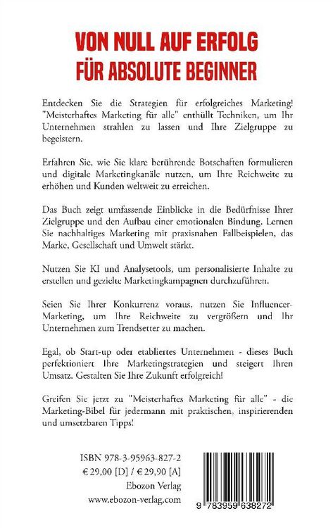 Produktbild: Meisterhaftes Marketing f&uuml;r alle