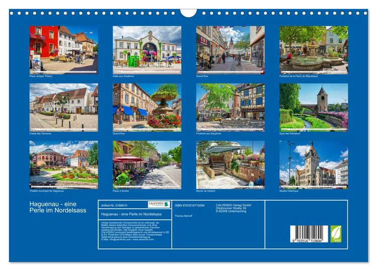 Produktbild: Haguenau - eine Perle im Nordelsass (Wandkalender 2026 DIN A3 quer), CALVENDO Monatskalender