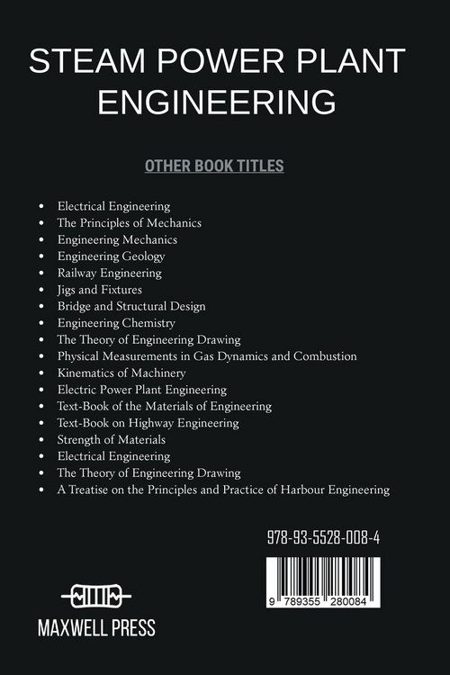 Produktbild: Steam Power Plant Engineering