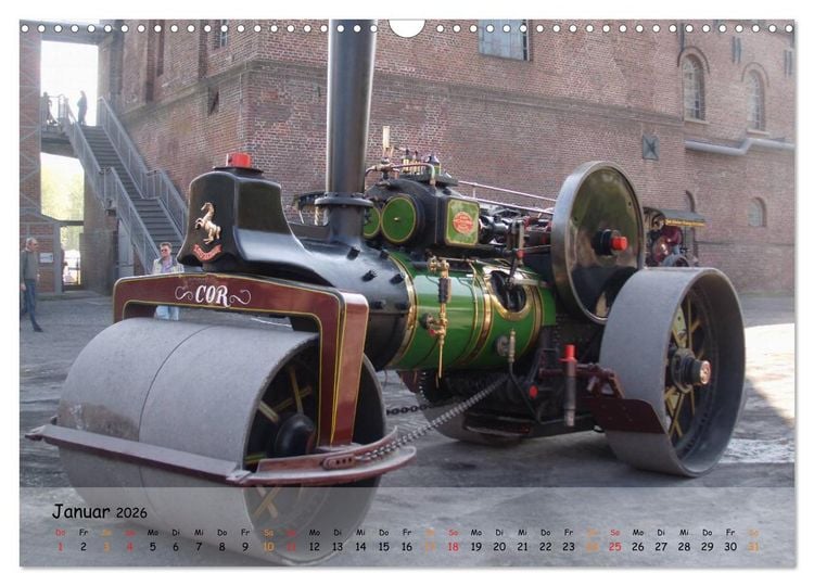 Produktbild: Dampffahrzeuge (Wandkalender 2026 DIN A3 quer), CALVENDO Monatskalender