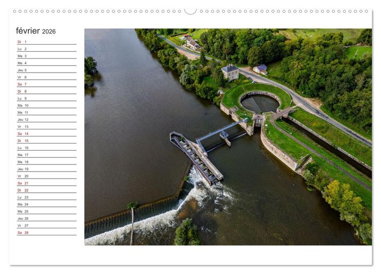 Produktbild: Les couleurs de l'Allier - Un affluent la Loire (Calendrier mural 2026 DIN A2 vertical) calendrier de bureau