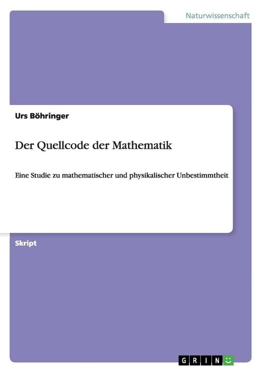 Produktbild: Der Quellcode der Mathematik