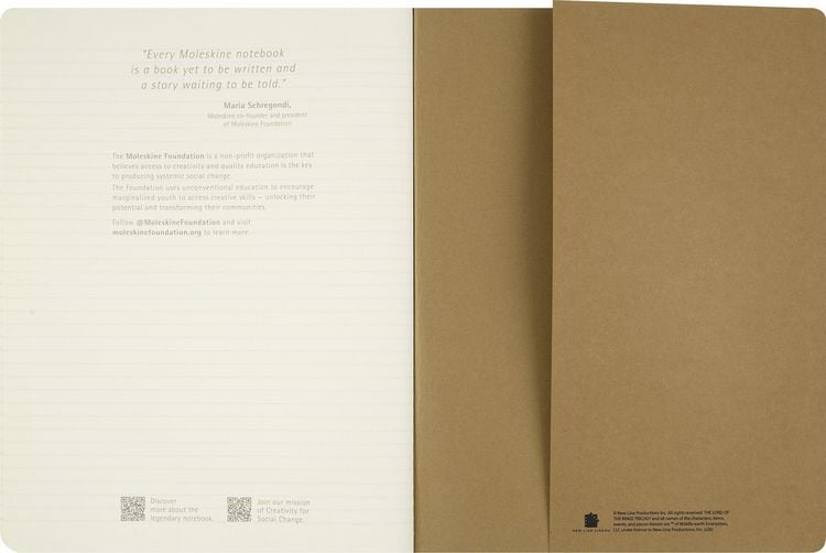 Produktbild: Moleskine Der Herr der Ringe Cahier (3er-Set), XL, liniert, weicher Einband
