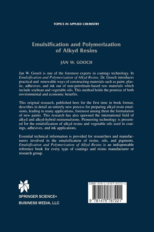Produktbild: Emulsification and Polymerization of Alkyd Resins