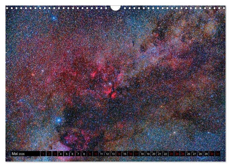 Produktbild: Farbiges Weltall (Wandkalender 2026 DIN A3 quer), CALVENDO Monatskalender