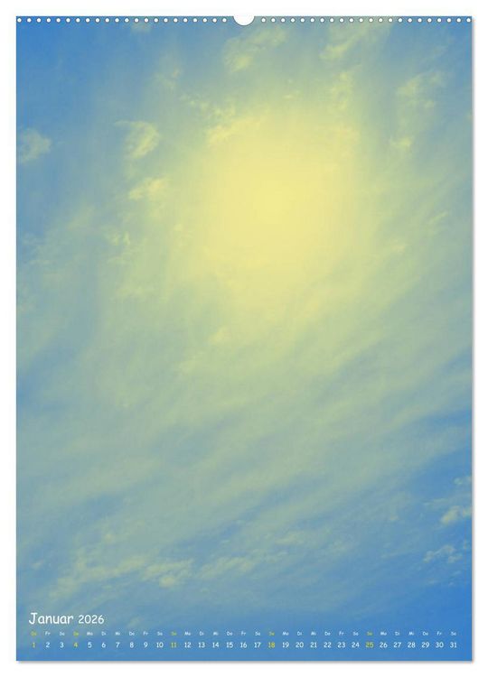 Produktbild: Aquarelle am Himmel (hochwertiger Premium Wandkalender 2026 DIN A2 hoch), Kunstdruck in Hochglanz