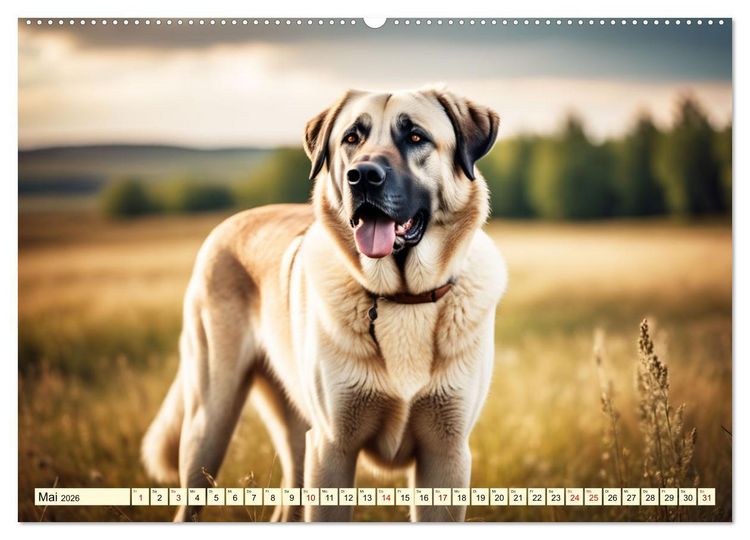 Produktbild: Kangal - der starke Herdenschutzhund (Wandkalender 2026 DIN A2 quer), CALVENDO Monatskalender