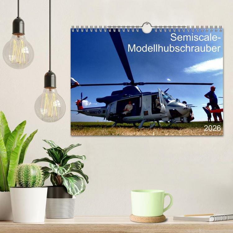 Produktbild: Semiscale-Modellhubschrauber (Wandkalender 2026 DIN A4 quer), CALVENDO Monatskalender