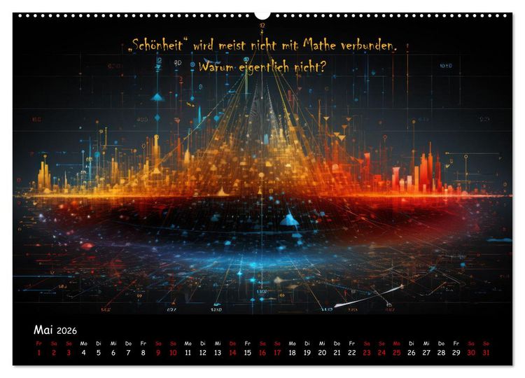 Produktbild: Mathe ist eigentlich doch ganz cool! (hochwertiger Premium Wandkalender 2026 DIN A2 quer), Kunstdruck in Hochglanz