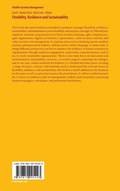 Produktbild: Flexibility, Resilience and Sustainability