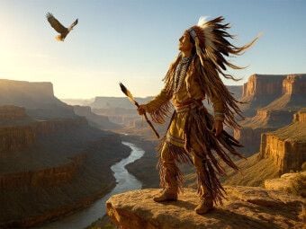 Produktbild: CALVENDO Puzzle Der Ruf des Adlers - Spiritualit&auml;t der Indianer | 1000 Teile Lege-Gr&ouml;&szlig;e 64x48cm Foto-Puzzle f&uuml;r gl&uuml;ckliche Stunden