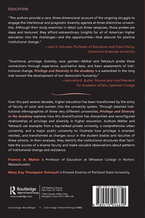 Produktbild: Privilege and Diversity in the Academy