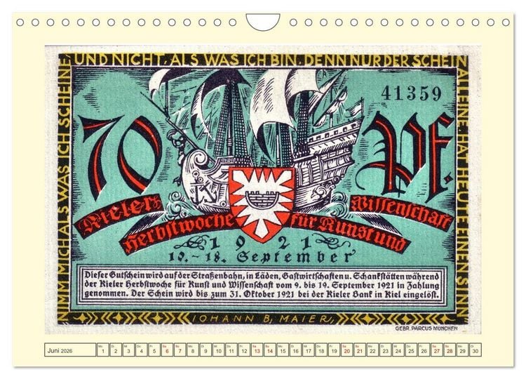 Produktbild: Gru&szlig; aus Kiel (Wandkalender 2026 DIN A4 quer), CALVENDO Monatskalender