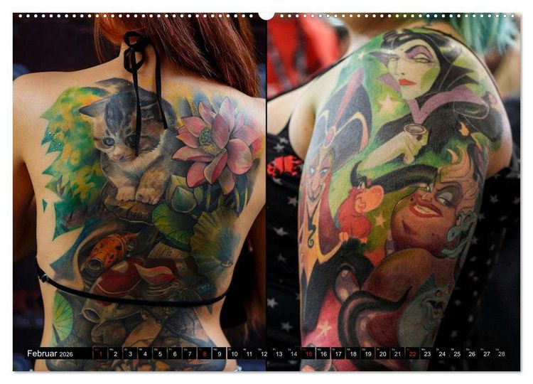 Produktbild: K&ouml;rperkult Tattoo (Wandkalender 2026 DIN A2 quer), CALVENDO Monatskalender
