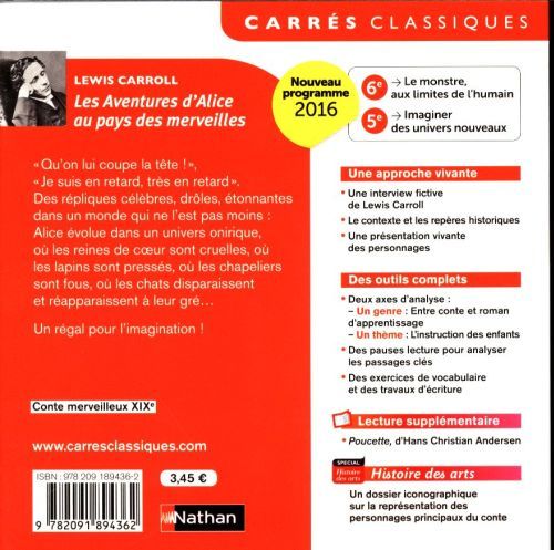 Produktbild: Les aventures d'Alice au pays des merveilles