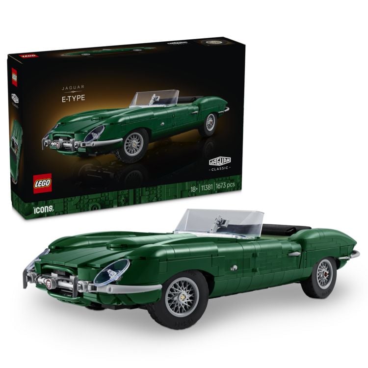 Produktbild: LEGO Icons Jaguar E-Type Modellauto f&uuml;r Erwachsene 11381