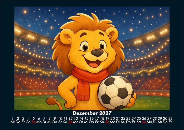 Produktbild: Buschi und das Fu&szlig;balljahr 2027 Fotokalender DIN A5
