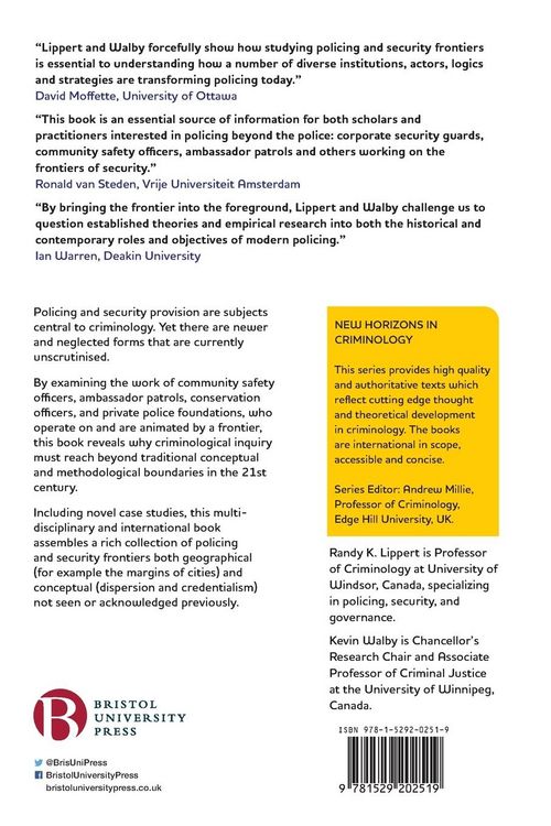Produktbild: A Criminology of Policing and Security Frontiers