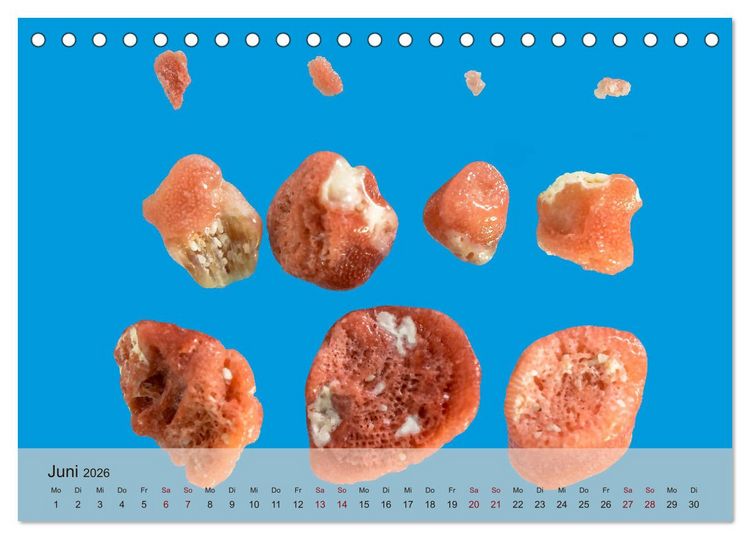 Produktbild: rosaroter korallensand (Tischkalender 2026 DIN A5 quer), CALVENDO Monatskalender