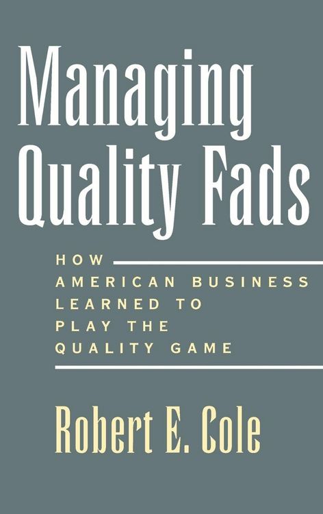 Produktbild: Managing Quality Fads