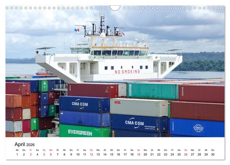 Produktbild: Panamakanal - Zwischen Atlantik und Pazifik (Wandkalender 2026 DIN A3 quer), CALVENDO Monatskalender