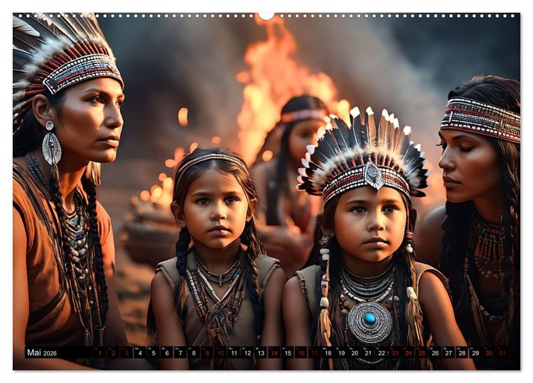 Produktbild: Im weiten Land der Indianer (Wandkalender 2026 DIN A2 quer), CALVENDO Monatskalender