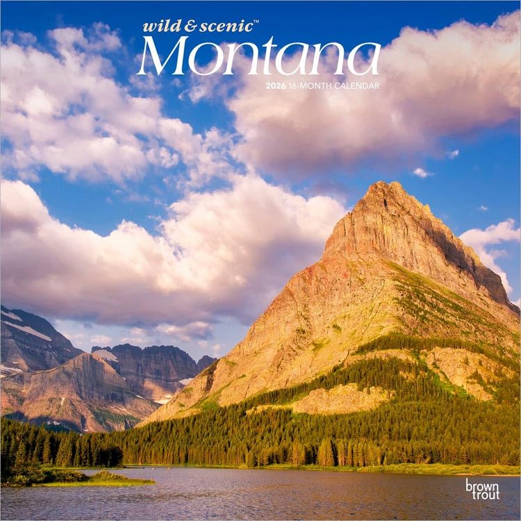 Produktbild: Montana Wild & Scenic 2026 12 X 24 Inch (Hanging) Monthly Square Wall Calendar Plastic-Free