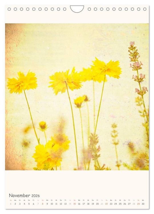 Produktbild: Blumige Fotomalerei (Wandkalender 2026 DIN A4 hoch), CALVENDO Monatskalender