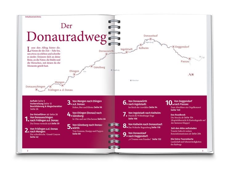 Produktbild: KOMPASS Radreisef&uuml;hrer Donauradweg Deutschland