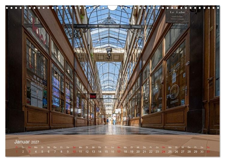 Produktbild: Verborgene Passagen von Paris (Wandkalender 2027 DIN A3 quer), CALVENDO Monatskalender