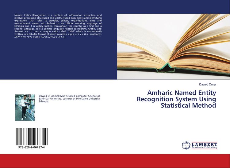 Produktbild: Amharic Named Entity Recognition System Using Statistical Method