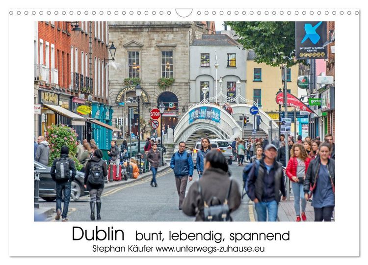 Produktbild: Dublin bunt, lebendig, spannend (Wandkalender 2026 DIN A3 quer), CALVENDO Monatskalender