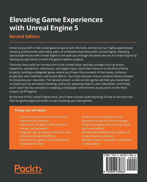 Produktbild: Elevating Game Experiences with Unreal Engine 5 - Second Edition