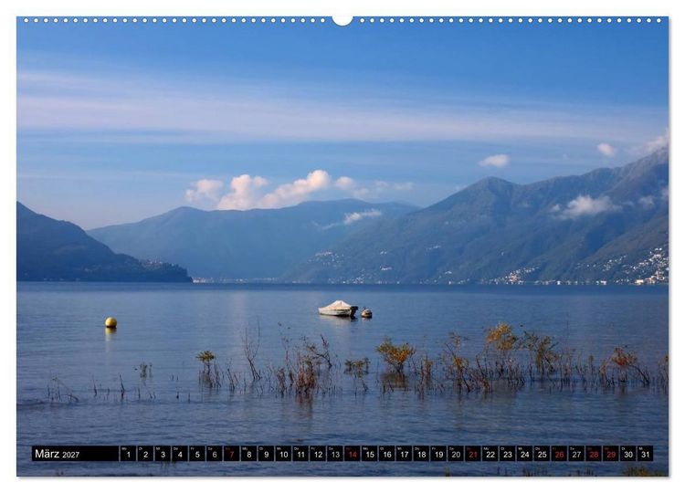 Produktbild: Lago Maggiore - Der malerische See in Italien und der Schweiz (Wandkalender 2027 DIN A2 quer), CALVENDO Monatskalender