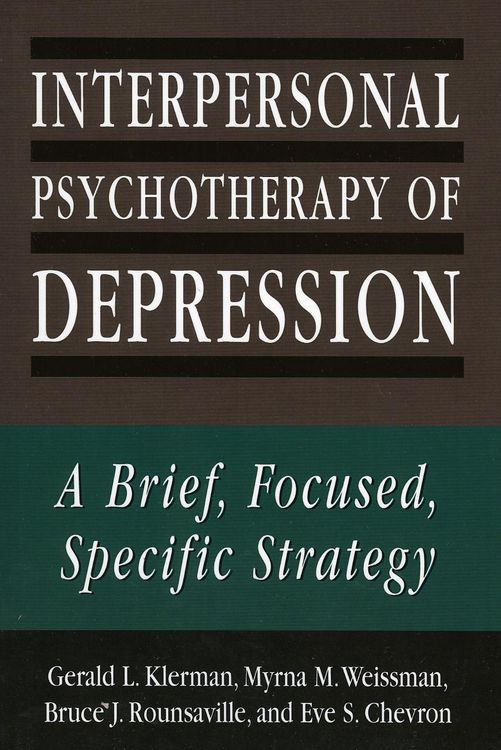 Produktbild: Interpersonal Psychotherapy of Depression