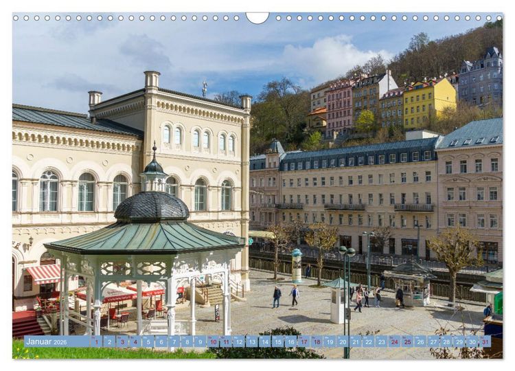 Produktbild: Karlovy Vary - Stadt der heilenden Quellen (Wandkalender 2026 DIN A3 quer), CALVENDO Monatskalender